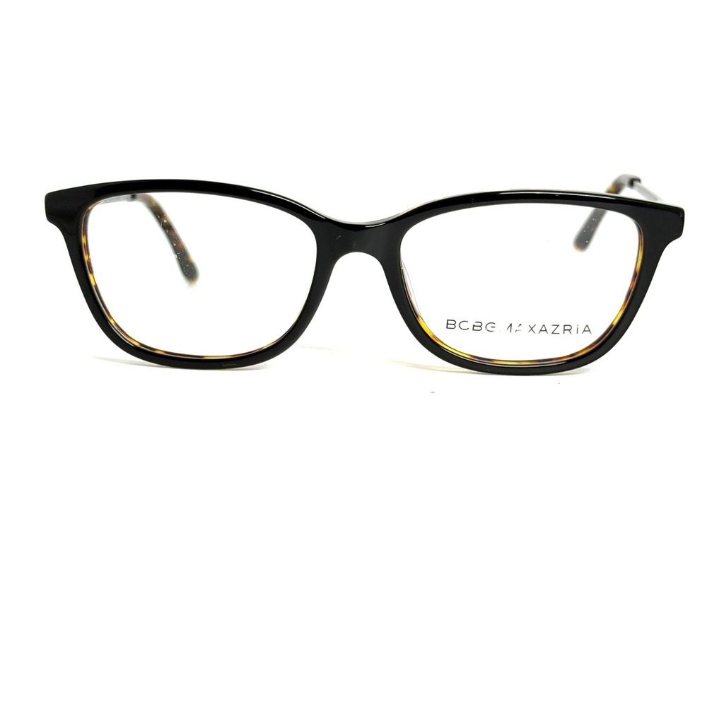 BCBGMAXAZRIA Ingrid Black Laminate Eyeglass Frames 51-16-135 Italy 24770